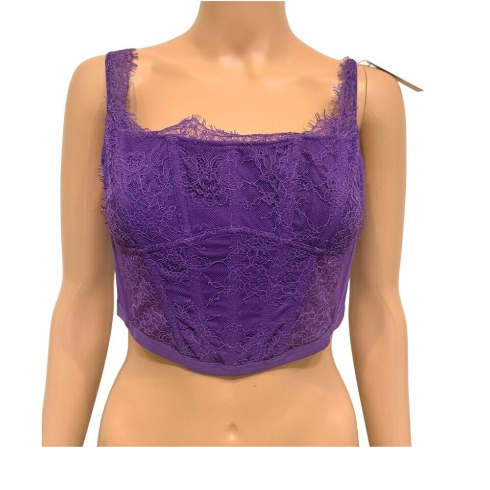 Victoria's Secret large Dream Angels lace corset top BC 3192